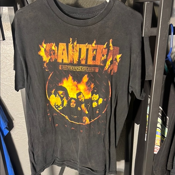 PANTERA "REINVENTING THE STEEL" BLACK FADED TEE MEDIUM SIZE - Picture 1 of 1